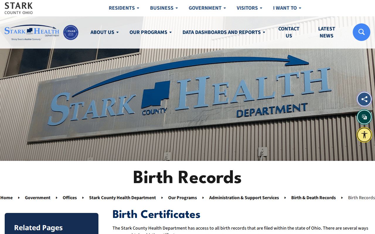 Plain Township city directory family research and Stark County birth record access