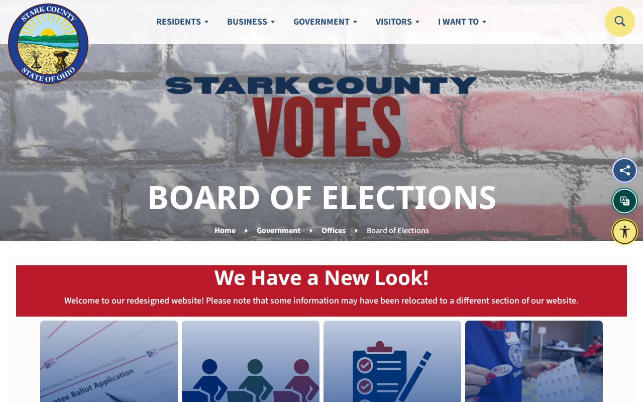 Plain Township neighbors Stark County Board of Elections official records contact