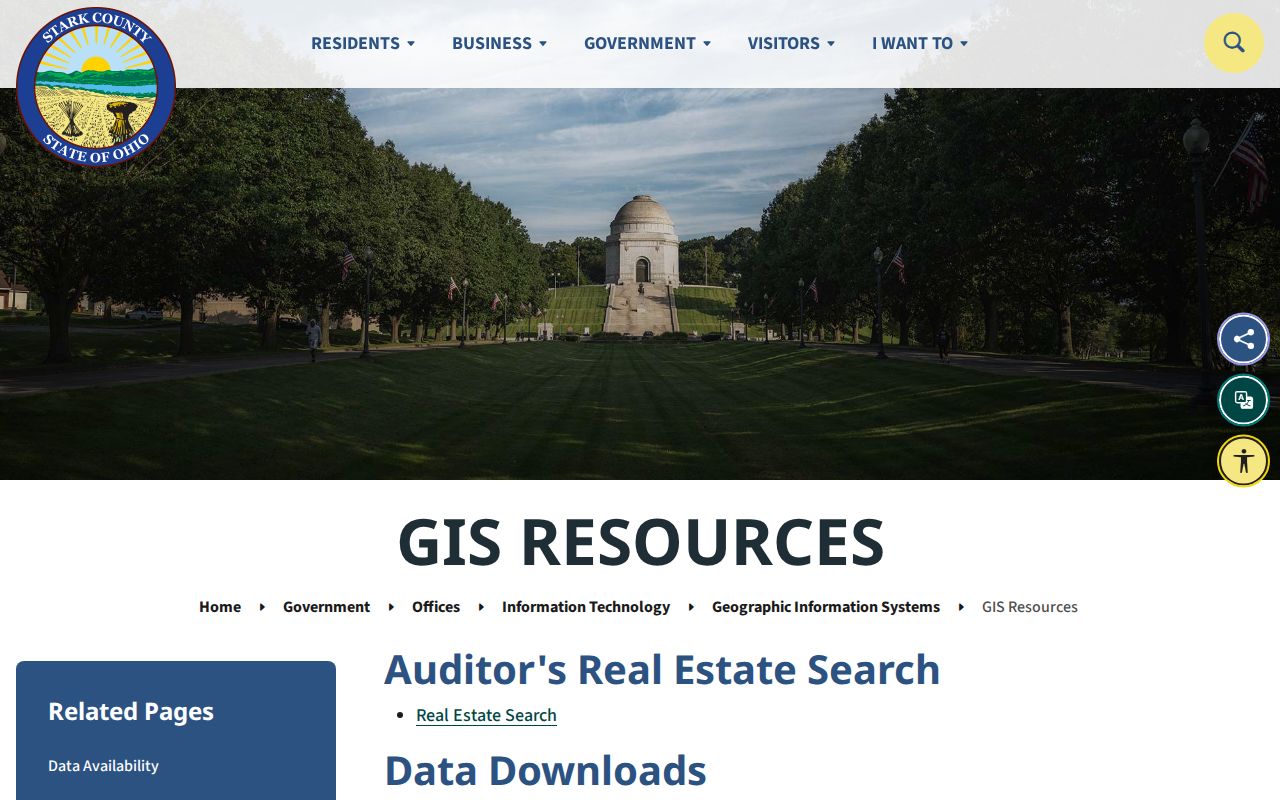 Plain Township street directory Stark GIS resources