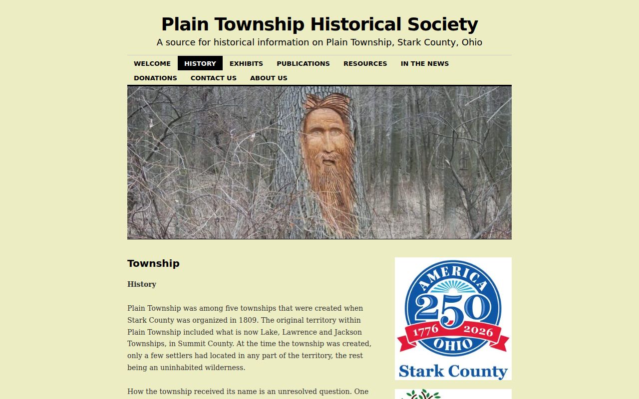 Plain Township ZIP code geography and historical township boundaries